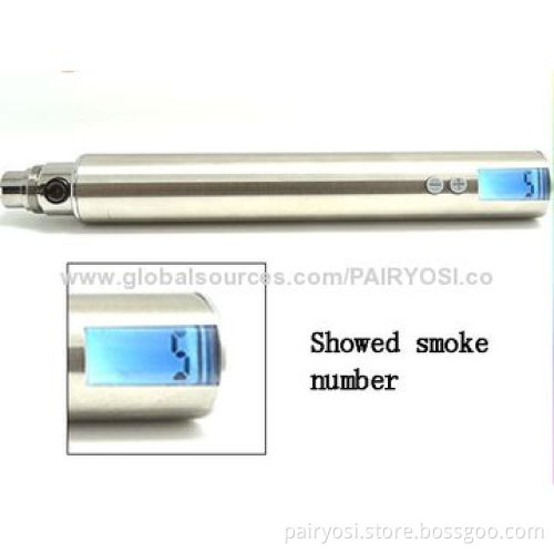 eGo-T3 LED battery, LCD screen display, Li-polymer lithium battery, 650mAh HGB battery cell